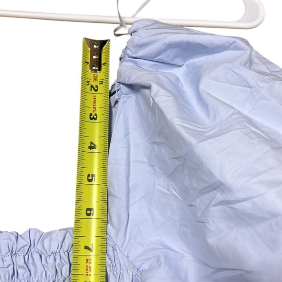 ASTR the Label,puffed sleeve peplum top,smocking,square neckline,Savina sz Small - Picture 16 of 17